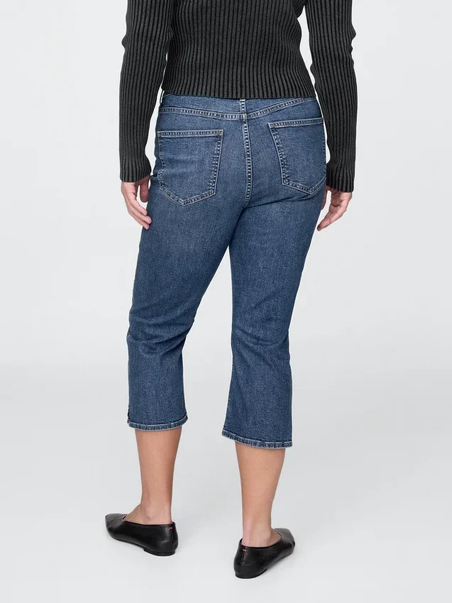 High Rise Capri Jeans