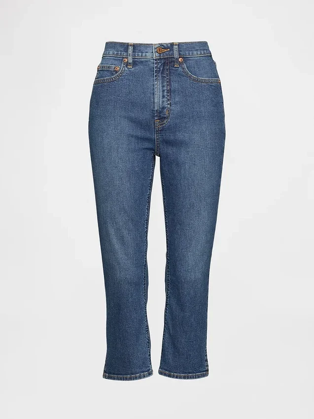 High Rise Capri Jeans