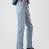 High Rise Cheeky Straight Jeans