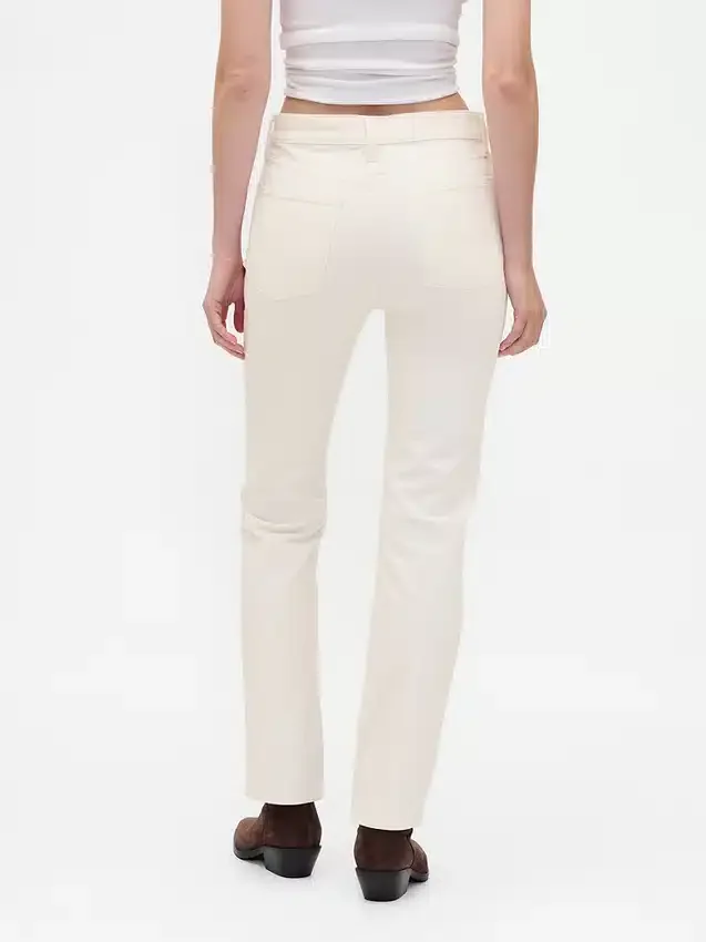 High Rise Corduroy '90S Slim Straight Pants
