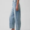 High Rise Crop Barrel Jeans