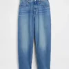 High Rise Crop Barrel Jeans
