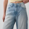 High Rise Crop Barrel Jeans