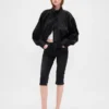 High Rise Cropped Capri Jeans