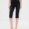 High Rise Cropped Capri Jeans