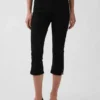 High Rise Cropped Capri Jeans
