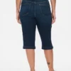 High Rise Cropped Capri Jeans