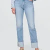 High Rise Cuffed '90S Slim Straight Jeans
