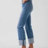 High Rise Cuffed '90S Slim Straight Jeans
