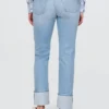 High Rise Cuffed '90S Slim Straight Jeans