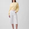 High Rise Culotte Jeans