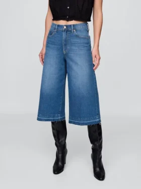 High Rise Culotte Jeans