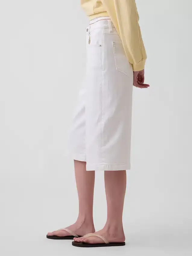 High Rise Culotte Jeans