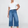 High Rise Culotte Jeans