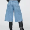 High Rise Culotte Jeans