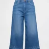 High Rise Culotte Jeans