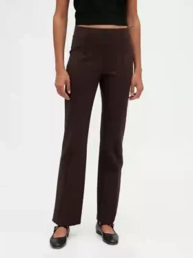 High Rise Double Knit Boot Pants