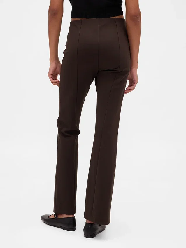 High Rise Double Knit Boot Pants