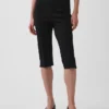 High Rise Double Knit Capris