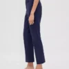 High Rise Double Knit Slim Crop Pants