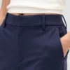 High Rise Double Knit Slim Crop Pants