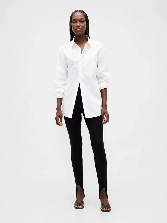 High Rise Double Knit Stirrup Pants