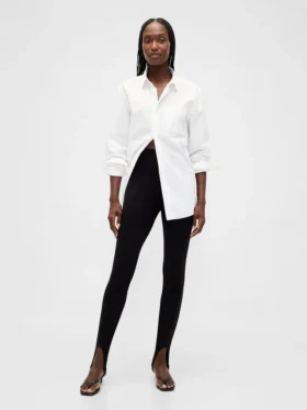 High Rise Double Knit Stirrup Pants