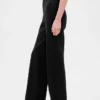 High Rise Double Knit Wide-Leg Pants