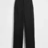 High Rise Double Knit Wide-Leg Pants