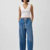 High Rise Easy Barrel Jeans
