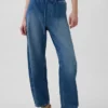 High Rise Easy Barrel Jeans