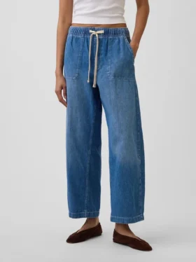 High Rise Easy Barrel Jeans