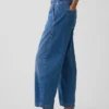 High Rise Easy Barrel Jeans