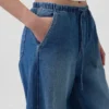 High Rise Easy Barrel Jeans