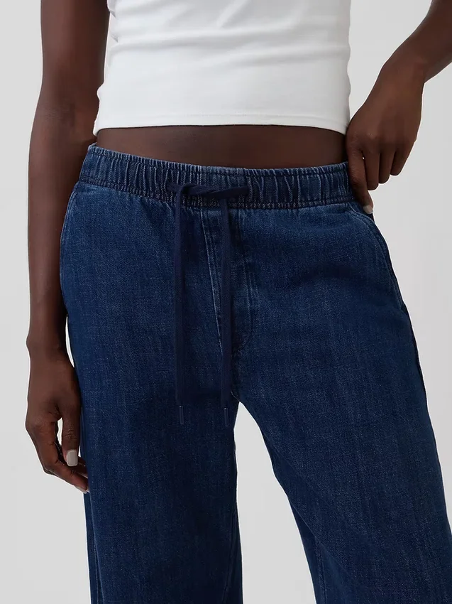 High Rise Easy Barrel Jeans