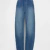 High Rise Easy Barrel Jeans