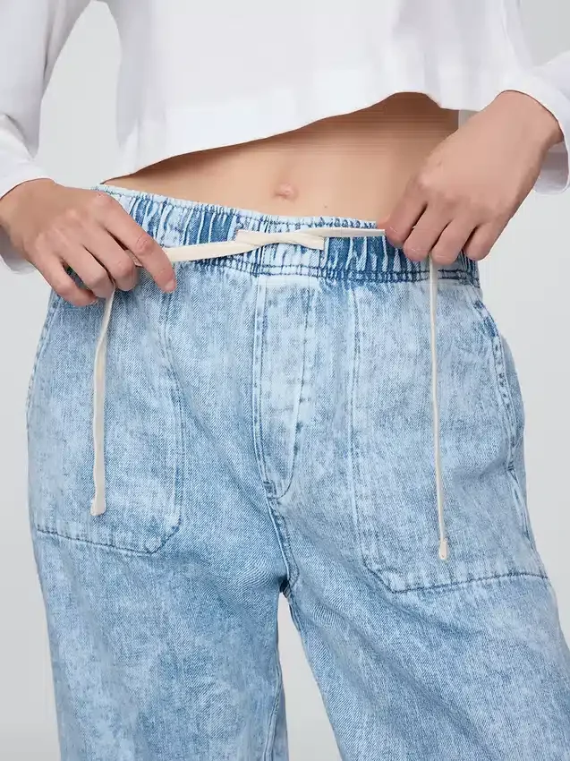 High Rise Easy Barrel Jeans