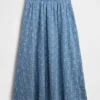 High Rise Eyelet Maxi Skirt
