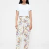 High Rise Floral Barrel Jeans