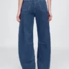 High Rise Knit Horseshoe Jeans