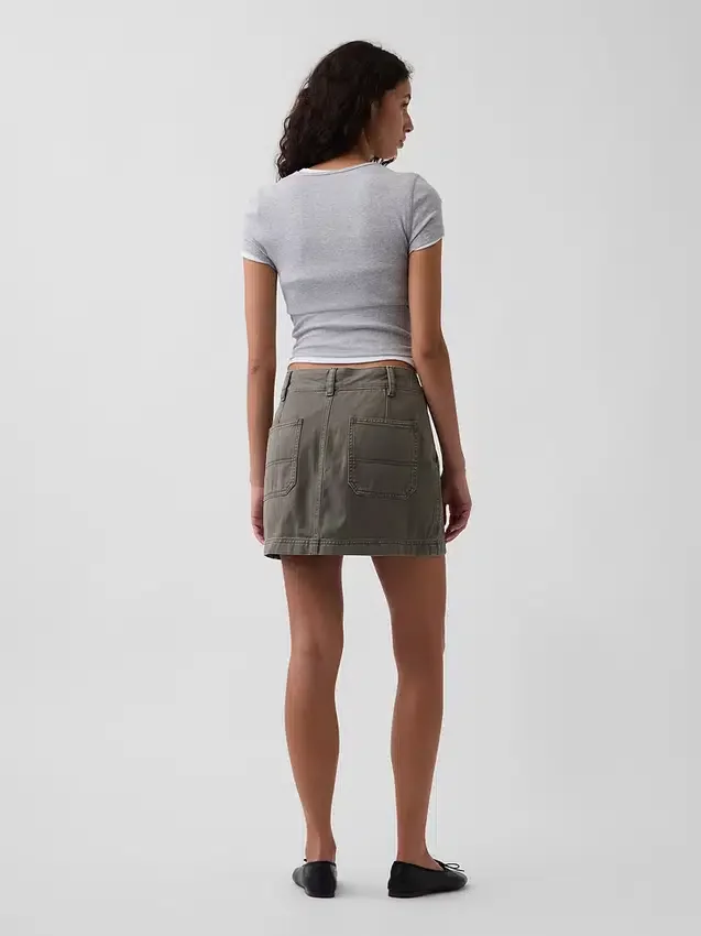 High Rise Mini Utility Skort