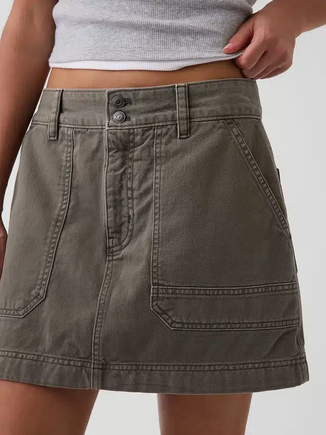 High Rise Mini Utility Skort