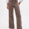High Rise Stride Corduroy Wide-Leg Pants