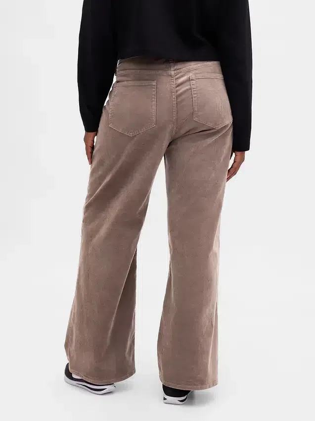 High Rise Stride Corduroy Wide-Leg Pants