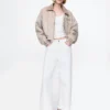 High Rise Stride Wide-Leg Ankle Jeans