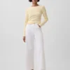 High Rise Stride Wide-Leg Ankle Jeans