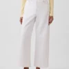 High Rise Stride Wide-Leg Ankle Jeans
