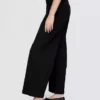 High Rise Stride Wide-Leg Ankle Jeans