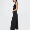 High Rise Stride Wide-Leg Ankle Jeans