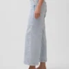 High Rise Stride Wide-Leg Ankle Jeans